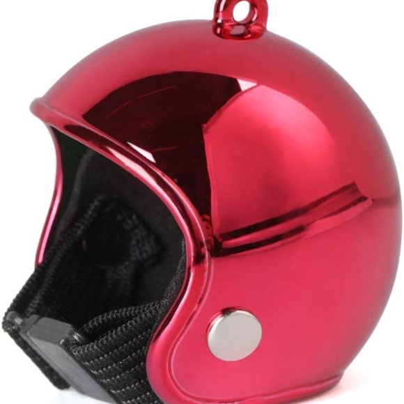 Chicken Bird Duck Quail Pet Helmet Hat Headgear Protection Helmet Red Metallic - Picture 5 of 5